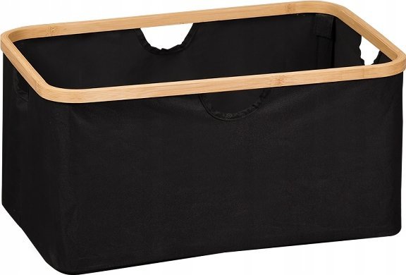 Kesper Textilkorb Mit Bambusrahmen, 54 X 26 Cm