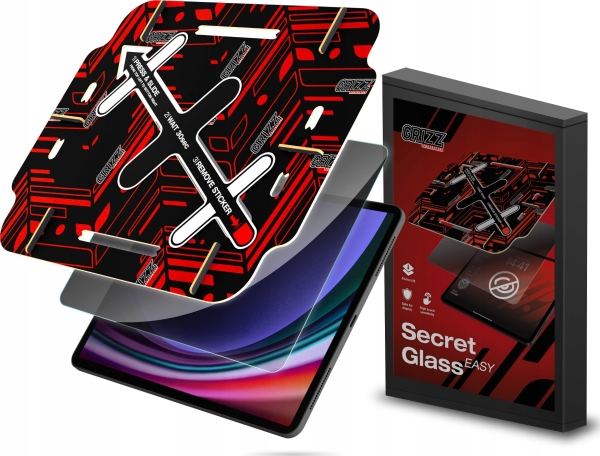 Grizzglass Sichtschutz-Glas Grizzglass Secretglass Easy Für Samsung Galaxy Tab S9 Ultra