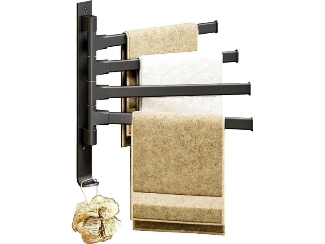 ATL DA261 Handdukshållare med rörliga armar svart | N - A | GameStuff