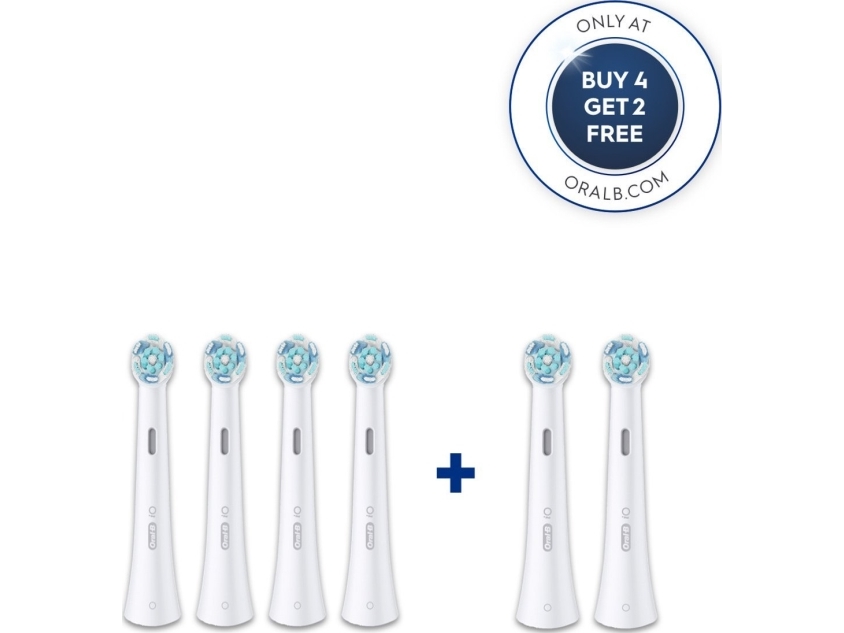 Oral-B iO Series Gentle Care Tandbørstehoveder - Hvid - 6-pak