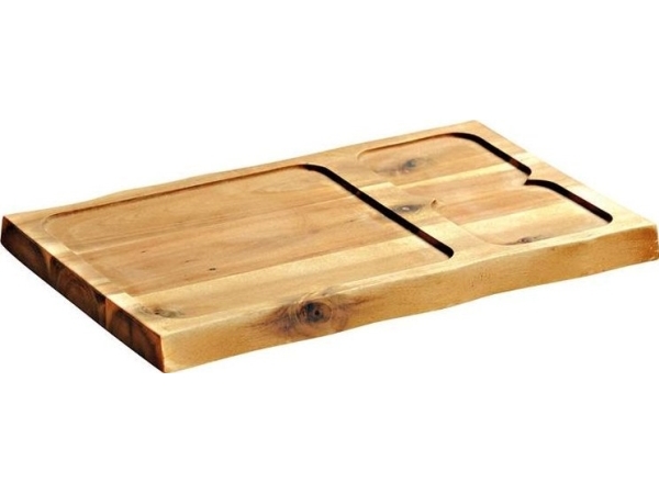 Kesper Schneidebrett Servierbrett, 37,5 X 24 Cm, Akazienholz, Kesper