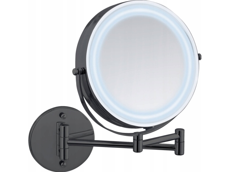 Kosmetikspejl Wenko med LED til væg LUMI, montering uden boring