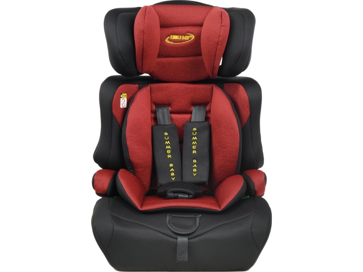 Autostol Summer Baby Autostol SUMMER BABY Cosmo I-Size 76-150cm SORT &amp  RØD