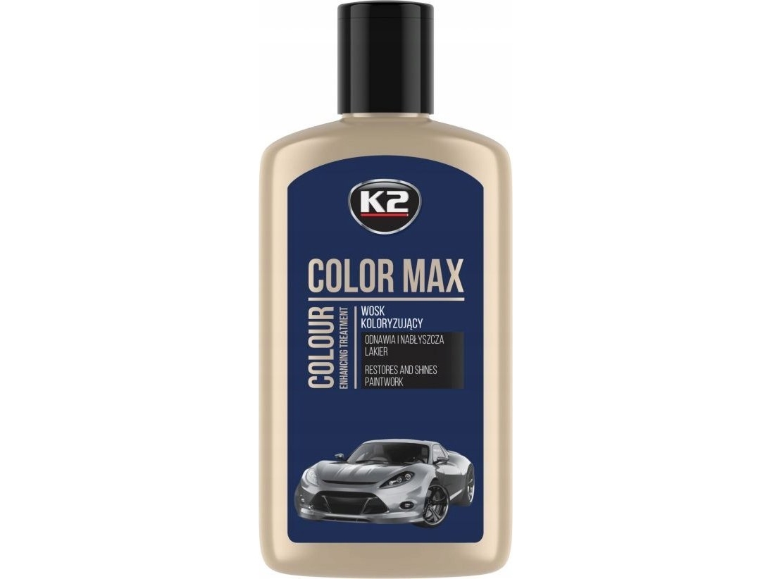 K2 Color Max 250 Farve-/Beskyttelsesvoks, Blå 250 Ml