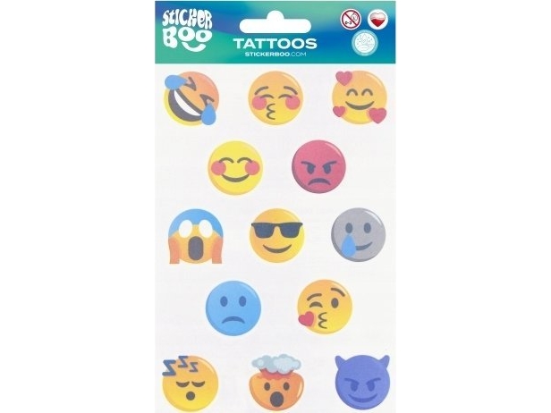 Stickerboo Tattoo Emoticons 100X175 S-Boo B/C 1/1000