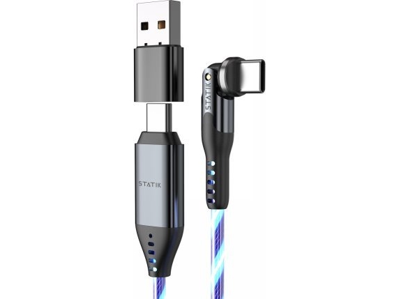 Kabel Usb Statik Statik Powerpivot Globright Pro - Kabel Usb-C - Usb-C 1M, Mit Led Podświetleniem