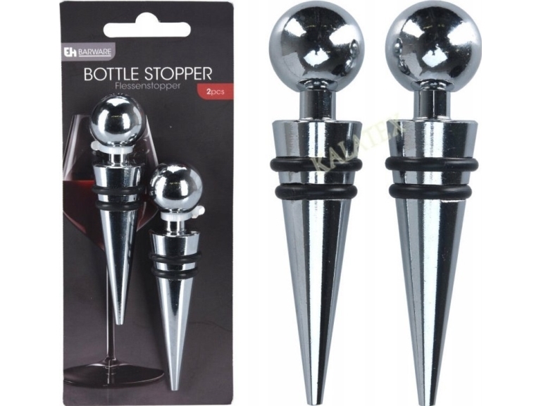 Excellent Houseware Vinpropp, återanvändbar, metall, 2 delar | Böcker - Mat & Vin | GameStuff