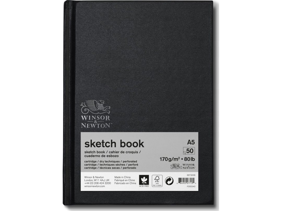 Sketch book A5, 170g, 50 pages | Skola & Hobby - Konstmaterial - Papper | GameStuff