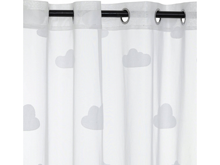 Atmosphera NUAGE barnrumsgardin, med moln, 140 x 240 cm | Baby & barn - Barnrummet - Barngardiner | GameStuff