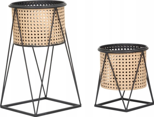 Ferretti Metallhuvor på stativ, wienerflätmönster, 2 st. | Grill, Bål & Terrasse - Tillbehör till terrassen - Trädgårdsornament | GameStuff