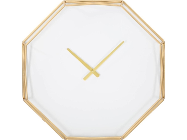 Ferretti Ośmiokątny zegar na ścianę w stylu glamour, Ø 56 cm