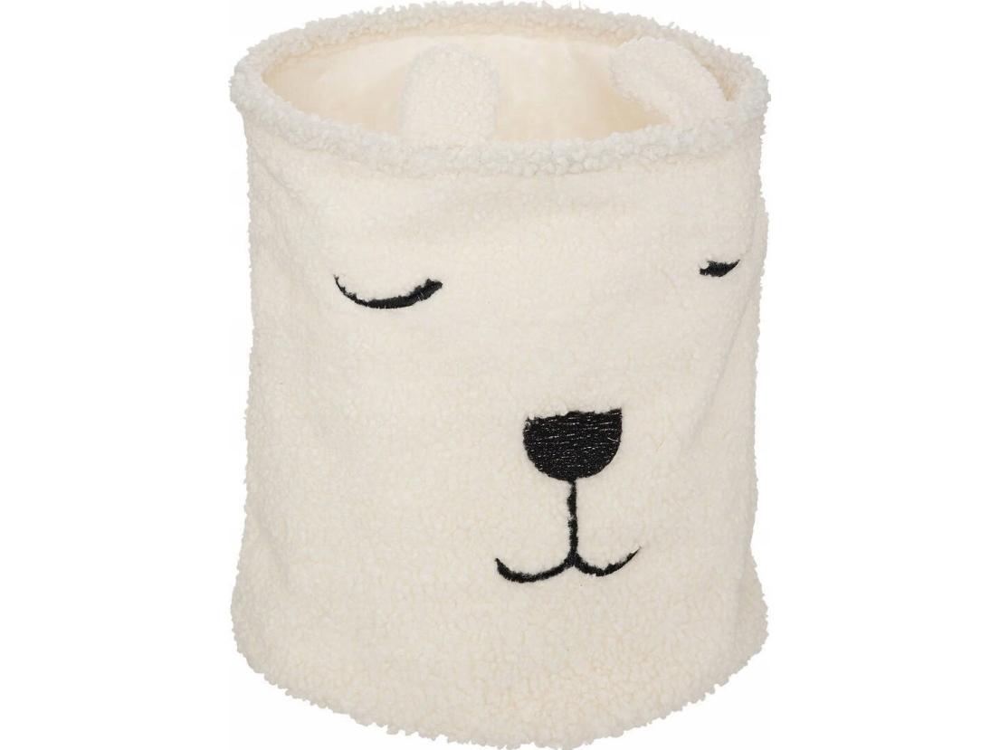 Atmosphera leksakskorg TOY, bouclé, nalleansikte, Ø 35 cm | N - A | GameStuff