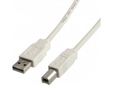 Secomp Usb-A Til Usb-B Kabel 3 M Beige