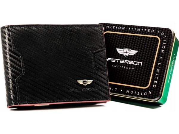Peterson Elegant herrepung i læder med RFID - Peterson NoSize