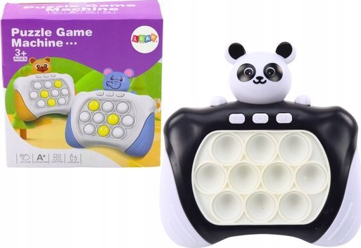 LeanToys Pop-It Elektronisk Panda Konsol Arkadespil