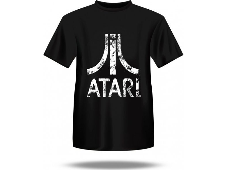 Under Armour Herren-T-Shirt Mit Weißem Atari-Logo / Schwarz / L