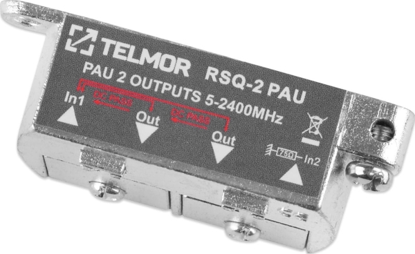 C2G RSQ-2 PAU QUICK SPLITTER 2X 2.4G TELMOR fiberoptisk omvandlare | EL Artiklar - Antenn - Antenn splitter | GameStuff
