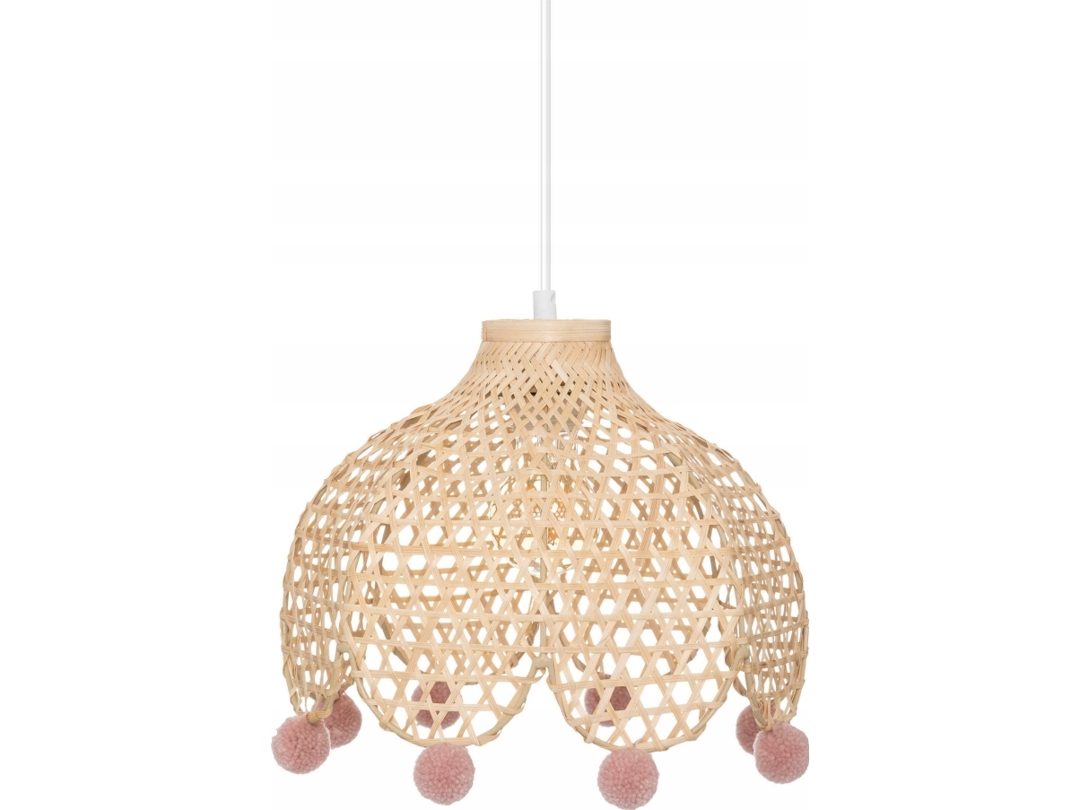 Atmosphera Lampa sufitowa CAMPAGNE, bambusowa, Ø 28 cm