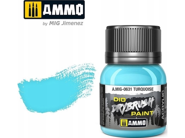 Vallejo Ammo: DIO Drybrush - Turkos | Skola & Hobby - Konstmaterial - Specialprodukter | GameStuff