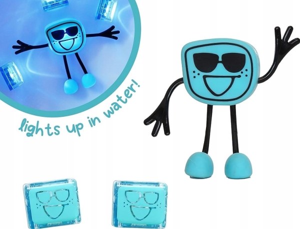 Duronic Glo Pals, Blair badefigur - med to selvlysende sansekuber i vandet