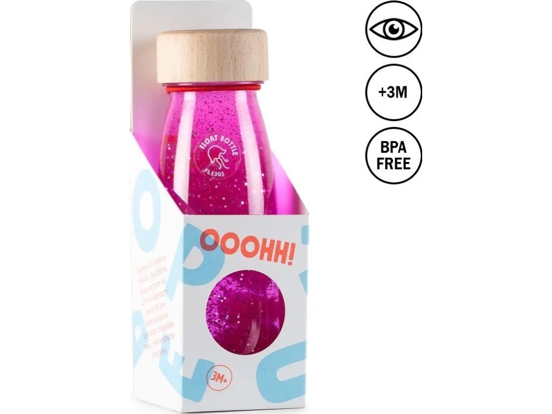 Petit Monkey Petit Boum, FLOAT sensory bottle pink