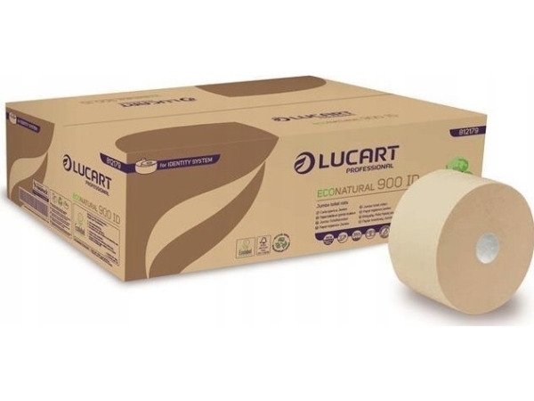 Karen Lucart Econatural 900 Id - Toilettenpapier, 2 Lagen, 202 M, Zellulose Faserpackung 12 Rollen