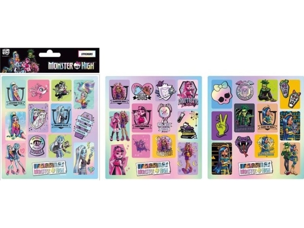 Stickerboo Sticker Monster High 205X160 3 Stück