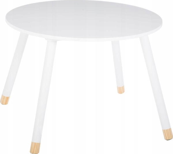 Atmosphera hvidt børnebord rundt 43 cm Ø 60 cm