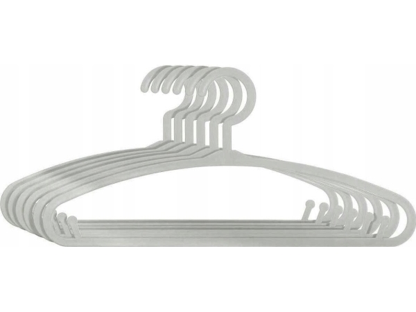 Atmosphera Klädhängare, set om 6 st, grå | N - A | GameStuff