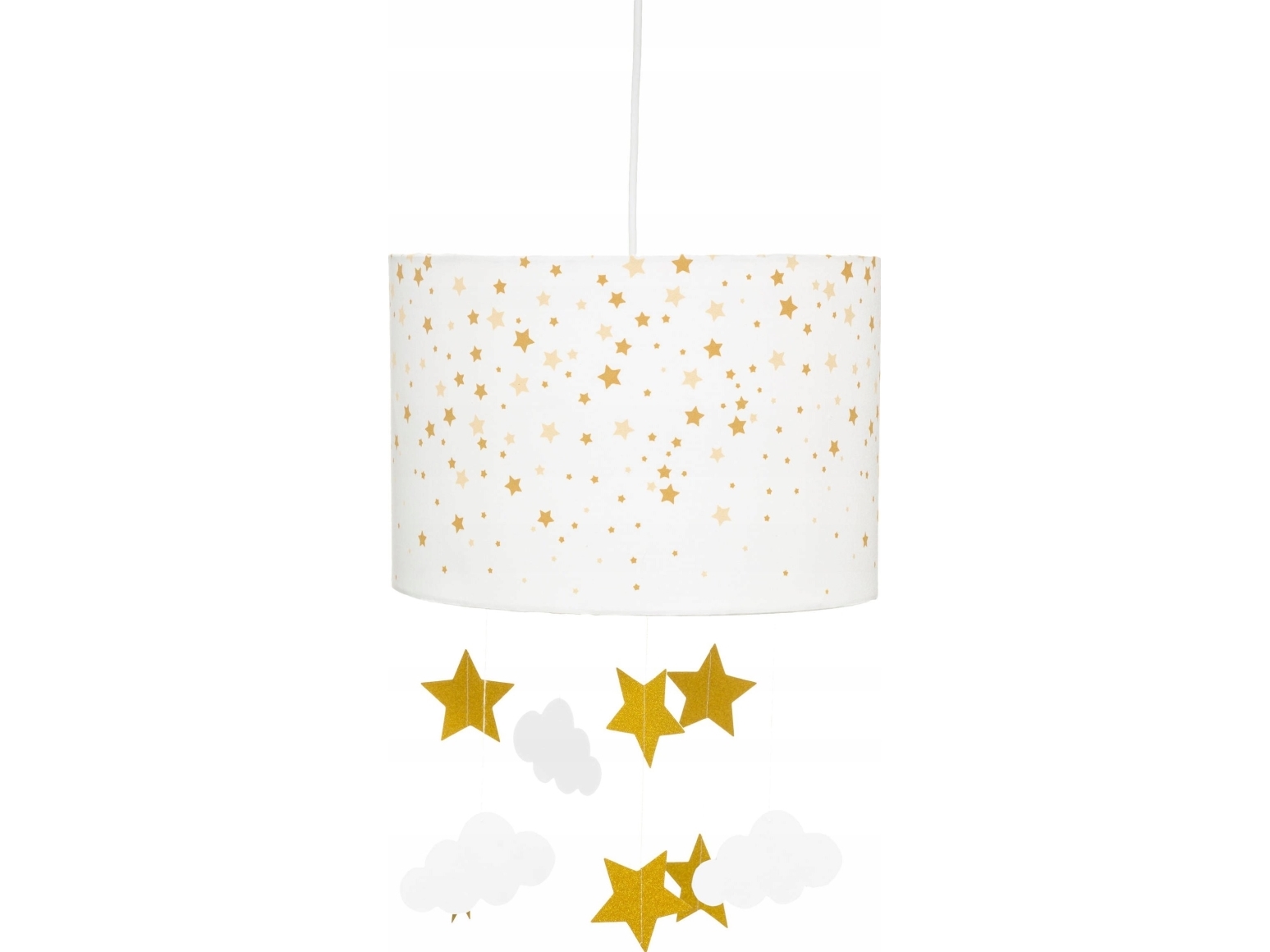 Atmosphera lampe til børneværelse, sky og stjerner, Ø 30 cm