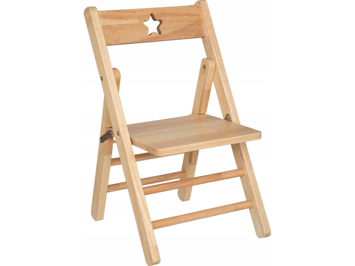 Atmosphera Børnestol i træ STAR, sammenklappelig