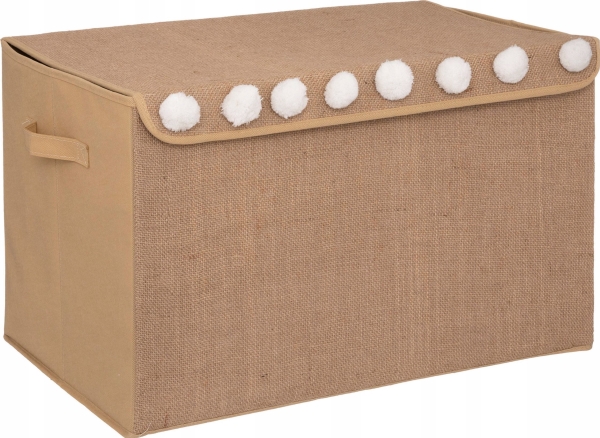 Atmosphera Opbevaringskasse til legetøj, jute, 57 x 36 x 36 cm