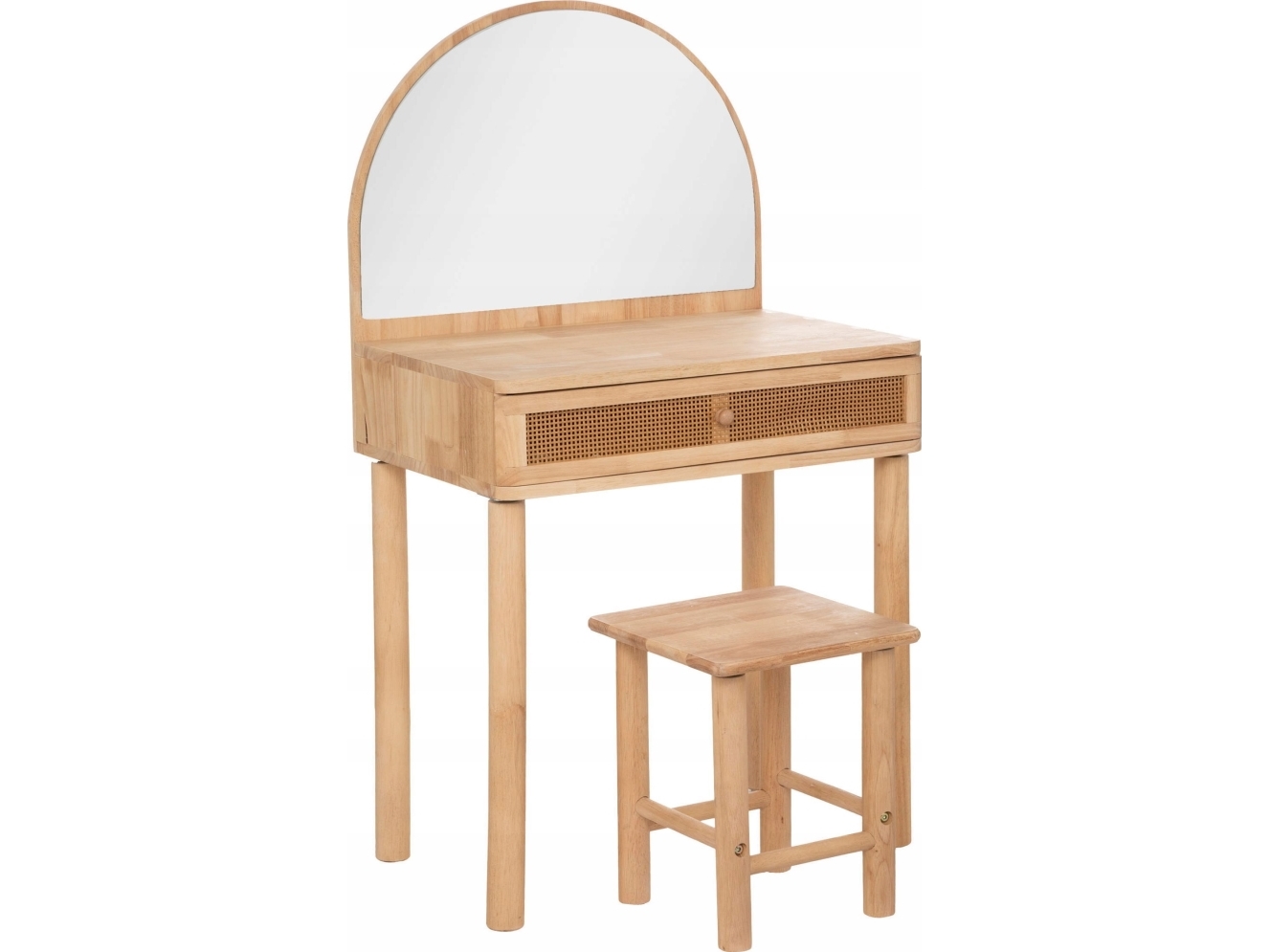 Atmosphera pigetoiletbord CAMPAGNE med spejl og skammel