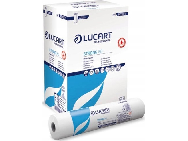 Karen Lucart Strong 80 - Medizinische Auflage Auf Rolle, 2 Lagen, 80 M, Zellulose - 1 Rolle