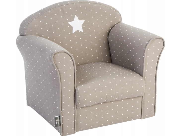 Atmosphera klassisk barnestol - bomuld, farve taupe