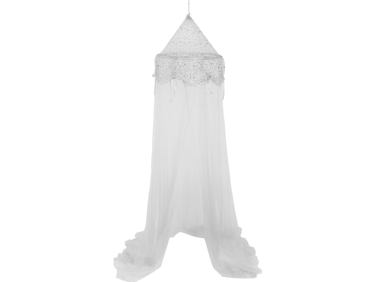 Atmosphera baldakin til børneseng, Ø 250 cm, grå