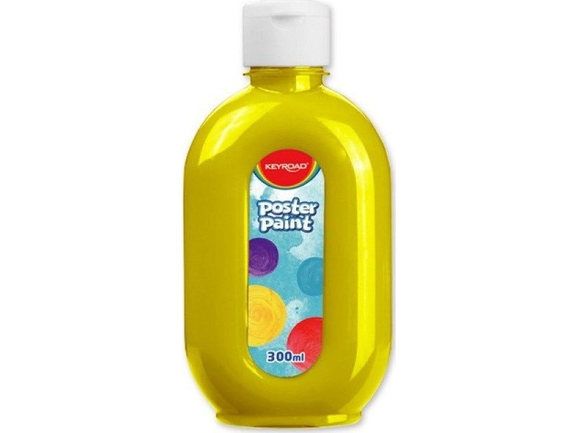Keyroad plakatmaling KEYROAD 300 ml flaske gul