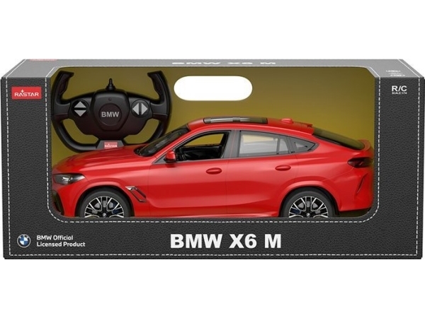 Rastar BMW X6 M red RASTAR 1:14 fjernstyret bil + 2,4 GHz fjernbetjening