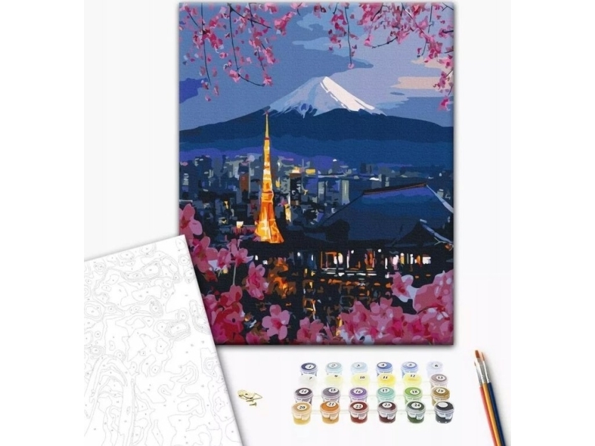 Your Hobby Paint-By-Numbers Brushme, 40X50 Cm, Rejse I Japan, 1 Stk.