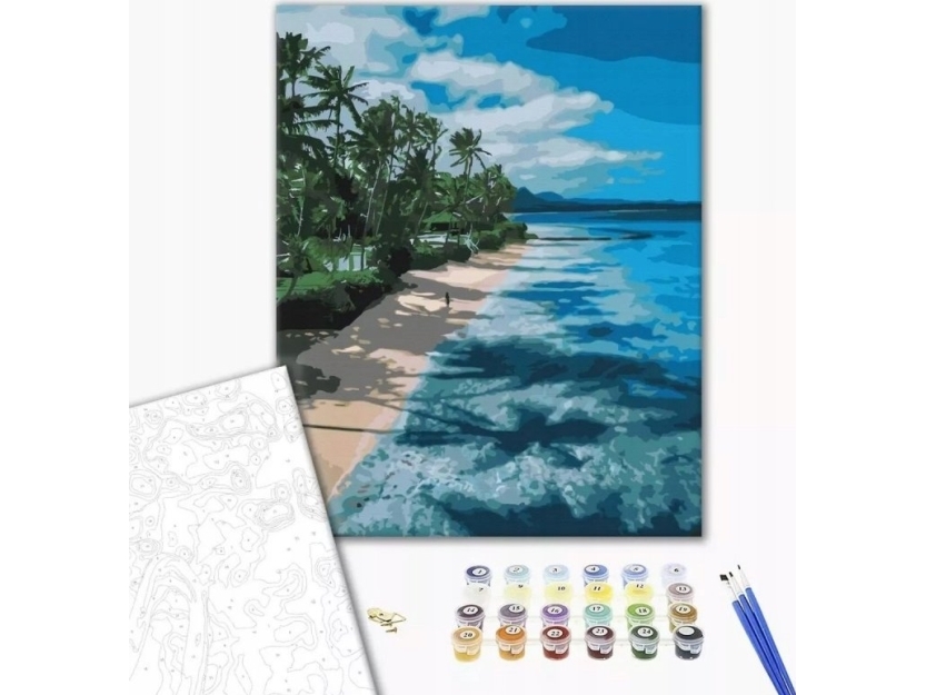 Your Hobby Malen Nach Zahlen Brushme, 40X50 Cm, Paradieshügel, 1 Stk.