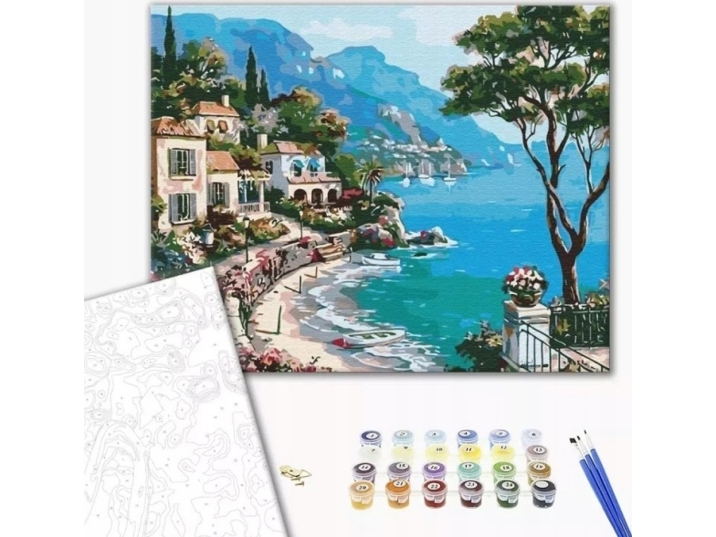 Your Hobby Painting By Brushme, 40X50 Cm, Italiensk Kaj, 1 Stk.