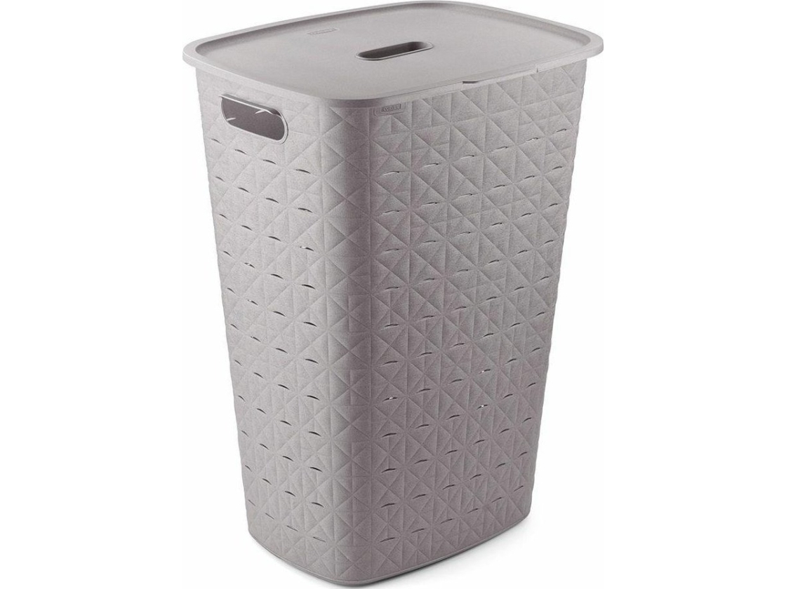 CURVER vasketøjskurv i beige Softtex 56 l...