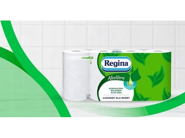 Regina Regina Aloe Vera - Zellulose-Toilettenpapier, 3-Lagig - Weiß