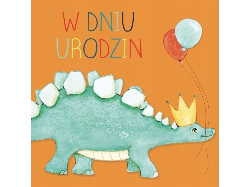 Clear Creation Card Square CL4214_PO Syntymäpäivä Dinosaurus