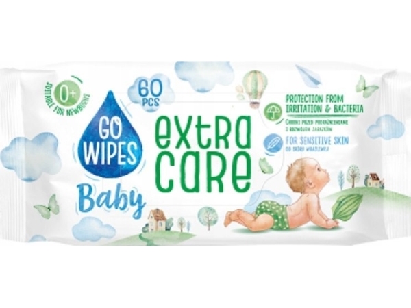 EURUS POSTRY Vådservietter til børn med allantoin GoWipes 60 stk.