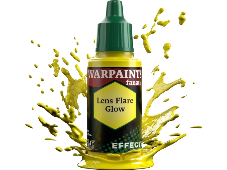 „Army Painter Warpaint“ fanatiškus efektus: objektyvo blykstės švytėjimą