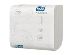 Toilettenpapier Tork Advanced T3 2-Lagig L47.9Mxb11cm Fsc Weiß In Bulk, 36 Pk X 252 Pcs/Krt