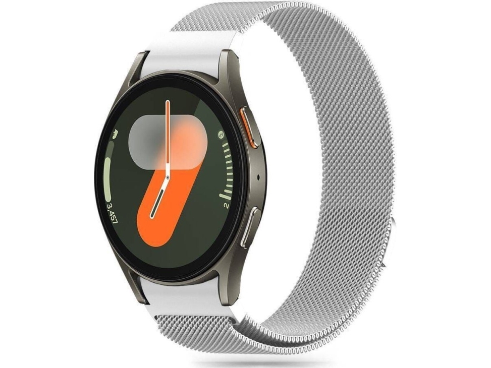 Tech Protect Tech Protect Milaneseband Samsung Galaxy Watch 4 / 5 / 5 Pro / 6 / 7 / Fe Silver