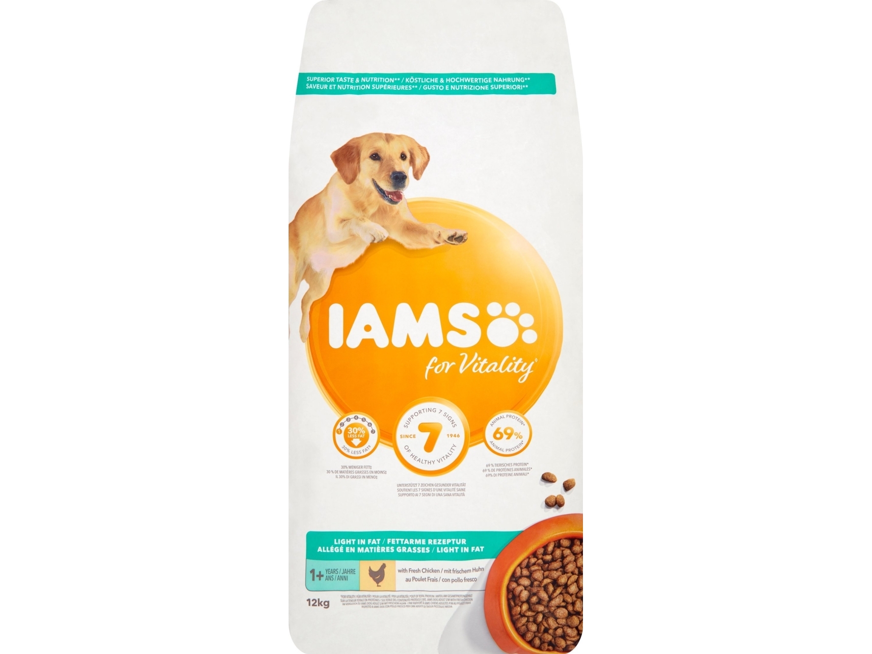 Iams Vitality Adult Light in fat 12 kg | Sällskapsdjur - Hund - Hundmat | GameStuff