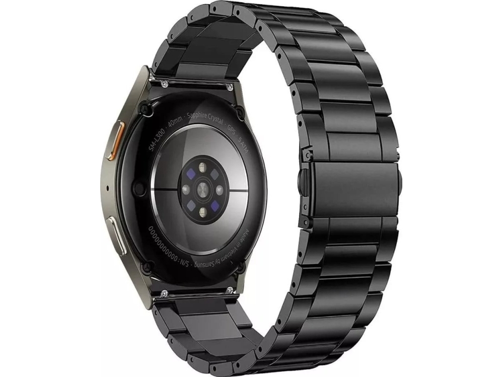 Tech-Protect TECH-PROTECT STAINLESS SAMSUNG GALAXY WATCH 4 / 5 / 5 PRO / 6 / 7 / FE BLACK